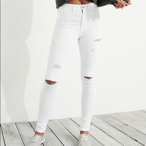 Hollister White High Waisted Jeans